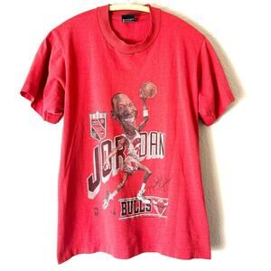 Vintage Michael Jordan Bulls Screen Stars Single Stitch T Shirt Size Small